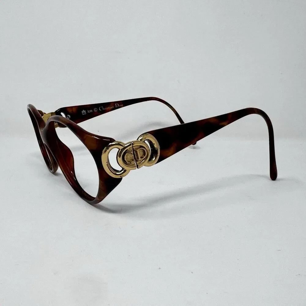 Christian Dior 2851 Tortoise Sunglass Frames 57-14 Made in Austria 1990s
